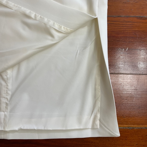 NWT Reiss Ivory Side Split Structured Classic Pencil Skirt Sz 2 🧡🎀 - Picture 16 of 16